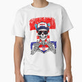 Croatian Spirit Skeleton Art - Croatia Football & Checkboard Pride Tee by Colorful Designs