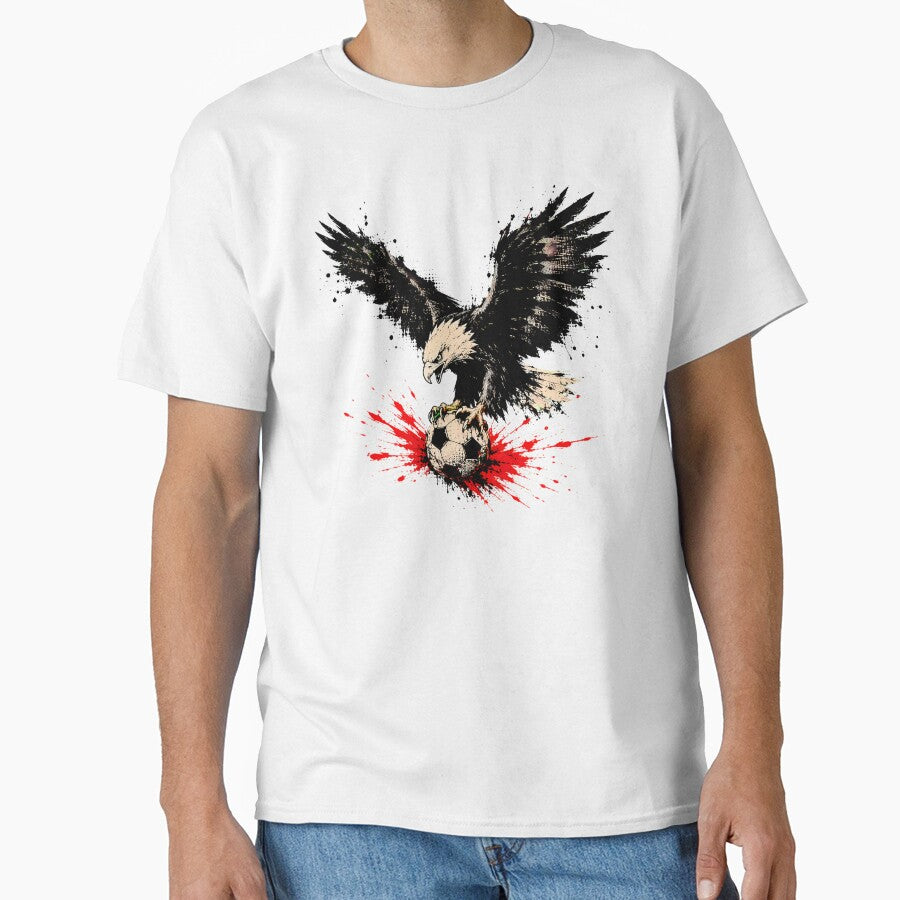Patriotic Bald Eagle Soccer Splatter Grunge by chattsuede