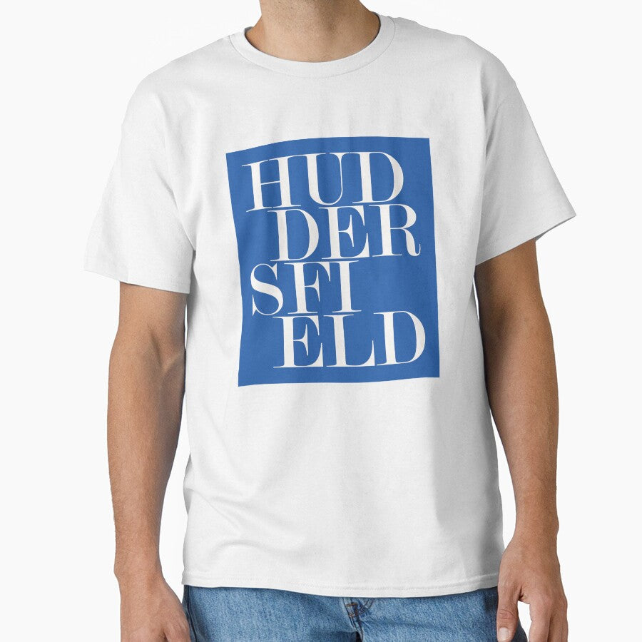 Huddersfield UK Town Typography Minimalist Artwork by kakarikihill