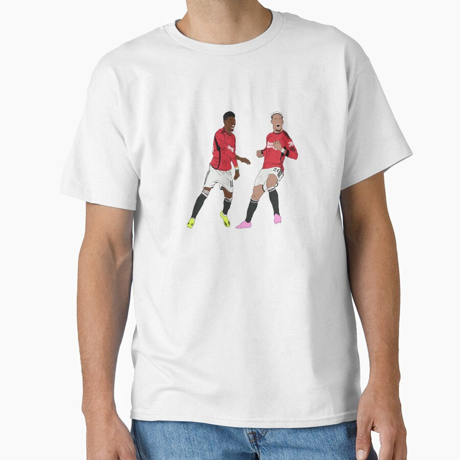 Amad Diallo Anthony United Goal Celebration Minimalist by Hevding