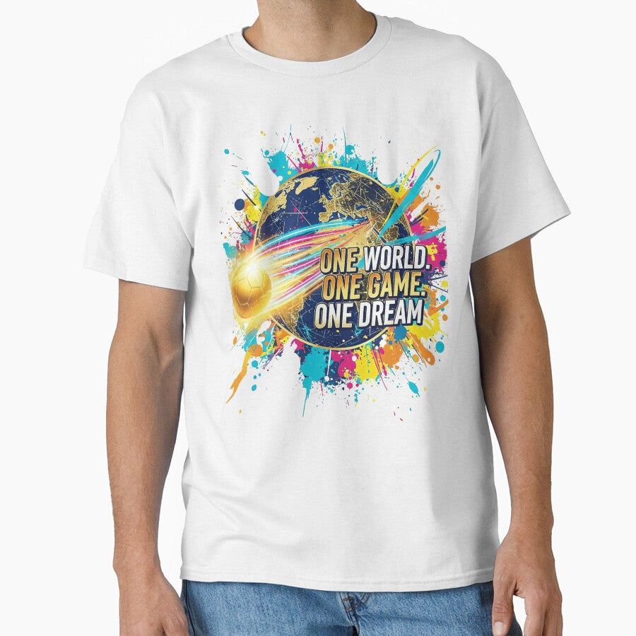 One World One Game One Dream | World Cup Football Streetwear Design by bazstees54