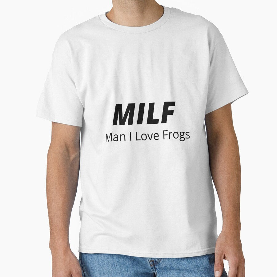 Man I Love Frogs Unisex Crewneck Sweatshirt MILF by Teeeventshop