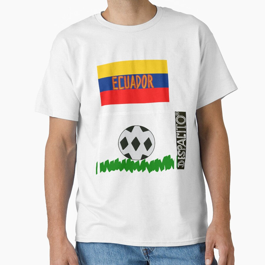 Ecuador Flag Soccer Ball Futbol Football Graphic Design by lovemedespacito