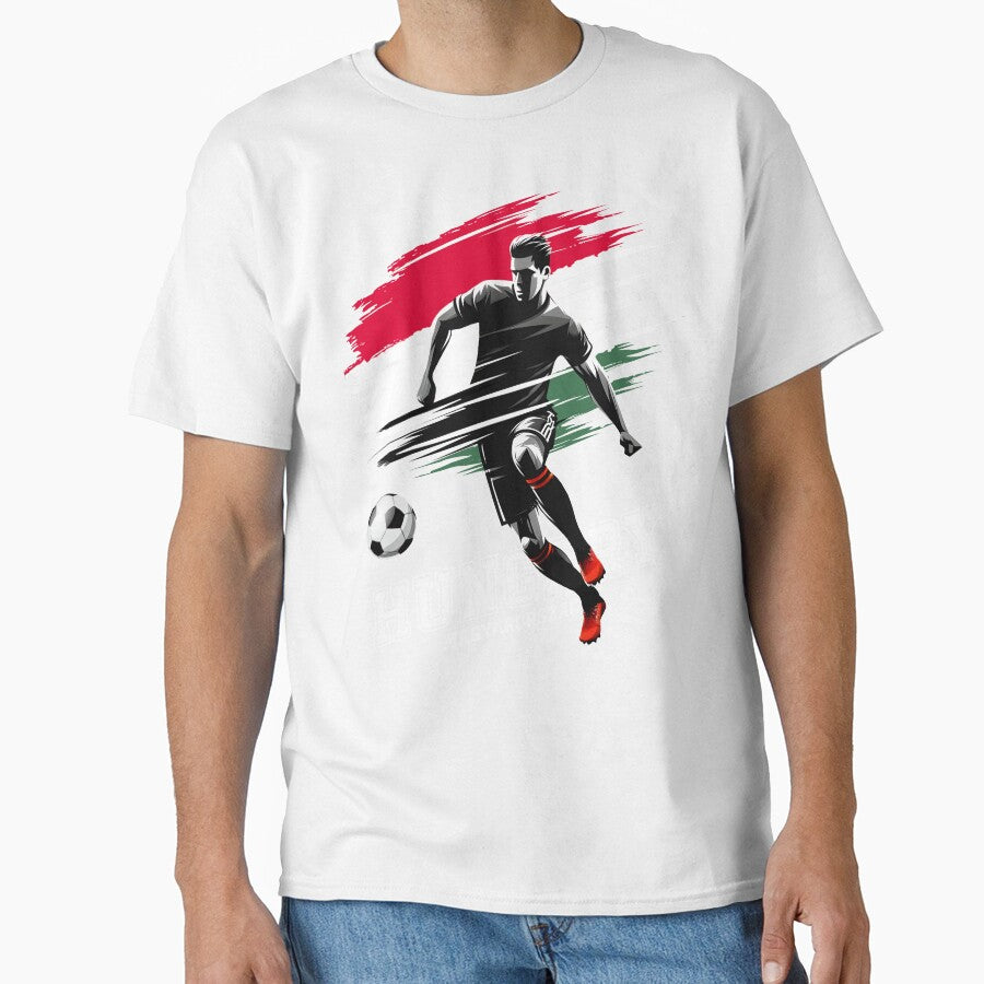 Football Soccer Hungary Hungarian Flag Banner Player Grunge by Infinitee8hirts