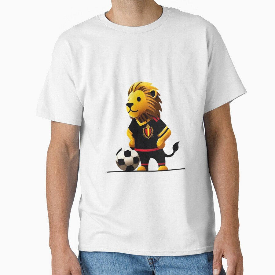 Belgium soccer lion supporting t-shirt by maypp