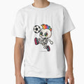 Rainbow Mohawk Skeleton – Freestyle Football Skull Art by ColorSplash123