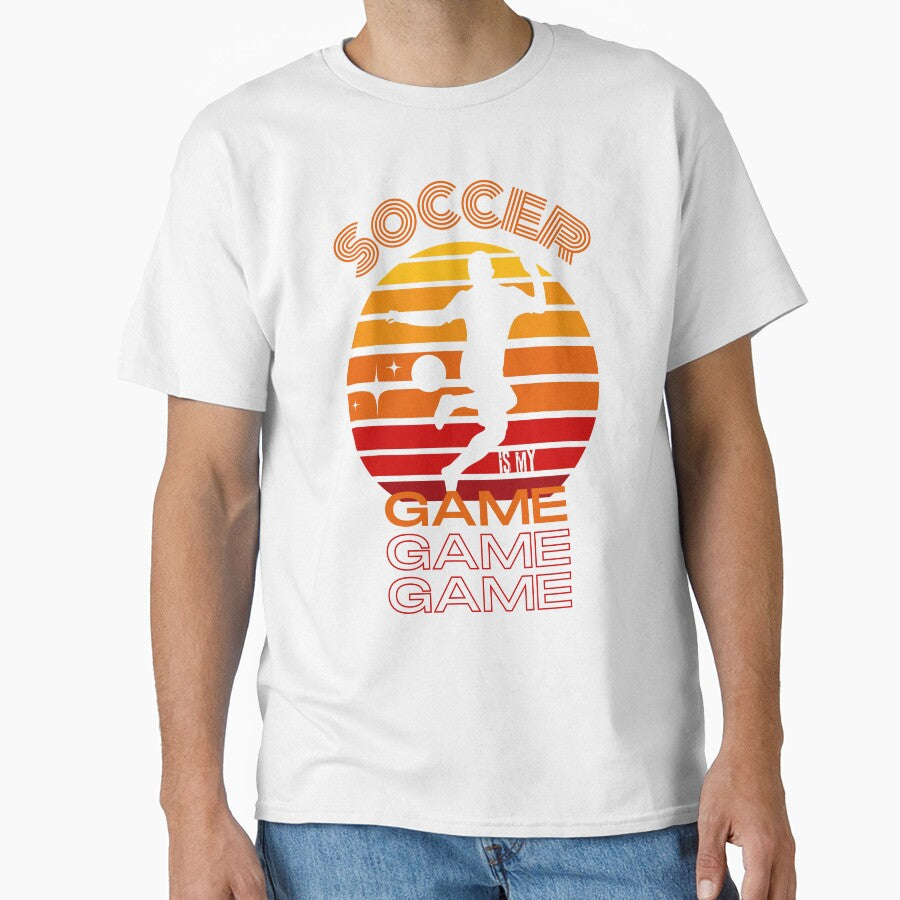Soccer Retro Print / Soccer Is My Game by Thehatinthecat