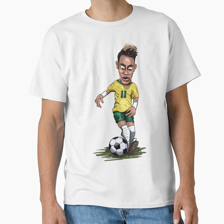 Mascot Cartoon Neymar Football Player Brazil by AdanicPro