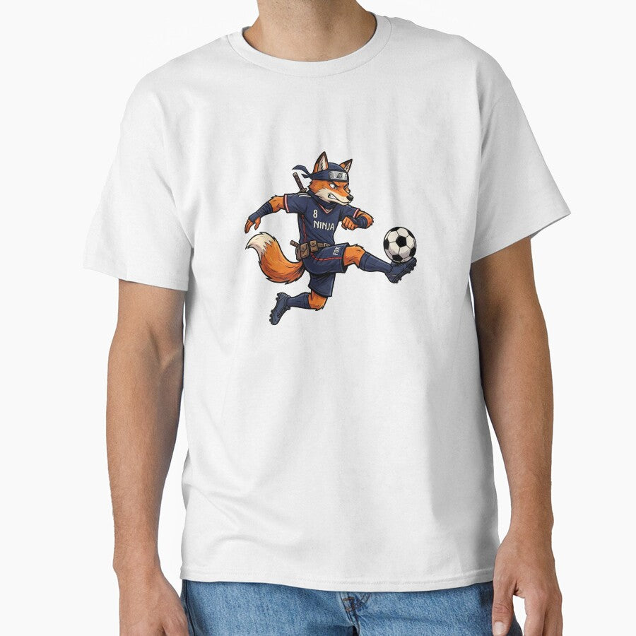 Ninja Fox Soccer Player — Anime Football Cartoon World Cup 2026 by David Mateo ArtWorks