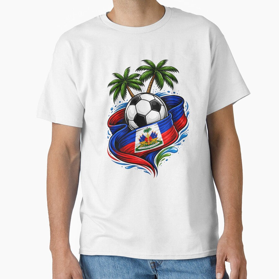 haitian flag soccer Palm tree by gigipl7