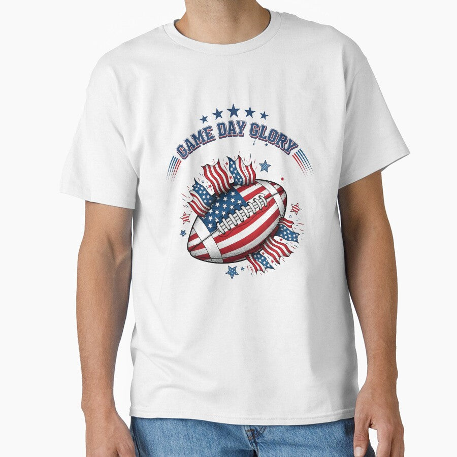 Patriotic USA Football Game Day Glory 2025 by Dazzle-Sizzle