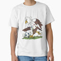 Hand Drawn Bald Eagle Soccer Mascot - Sketch Style USA Jersey by lamiarte