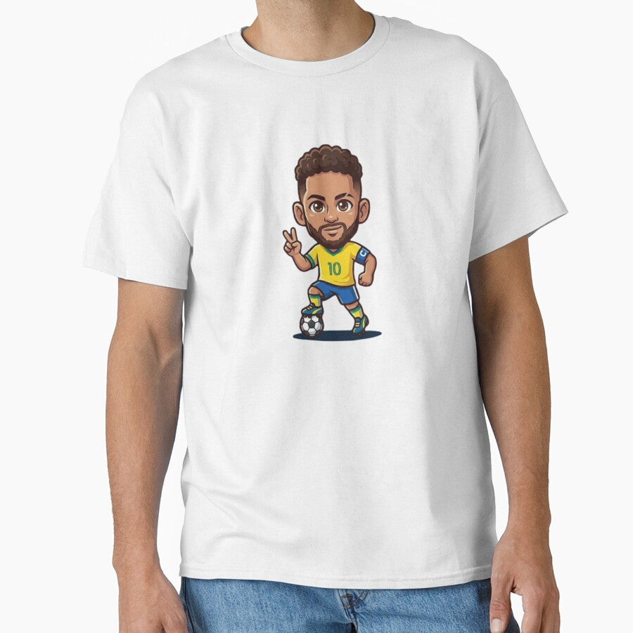 Cute MiniPop Brazil Soccer Star 10 - Chibi Football Fan Art by ZIKI VI
