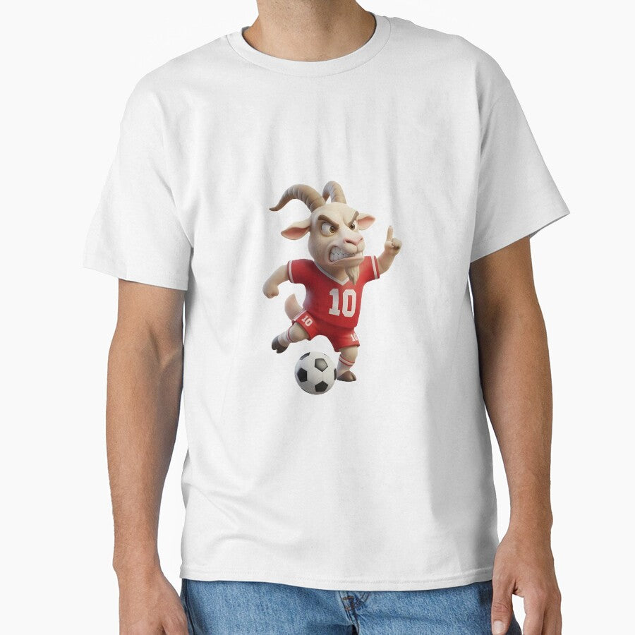 The Real G.O.A.T. - Angry Soccer Player Mascot by KayaVisuals