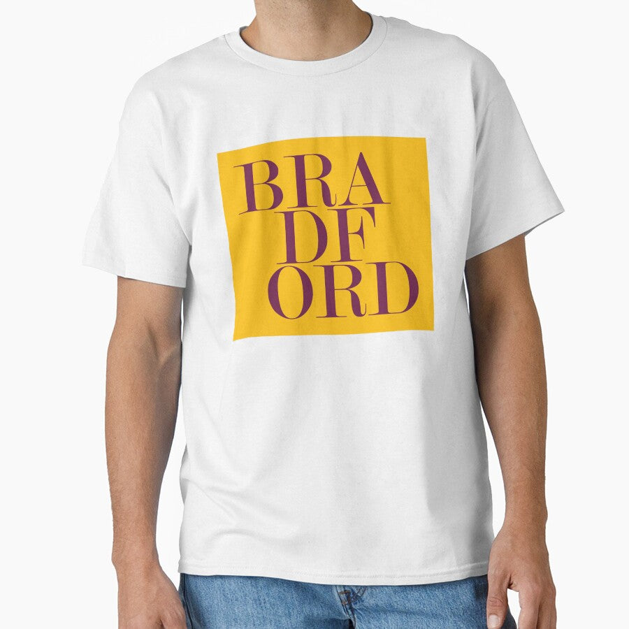 Bradford UK City Typography Minimalist Patriotic Travel Souvenir by kakarikihill