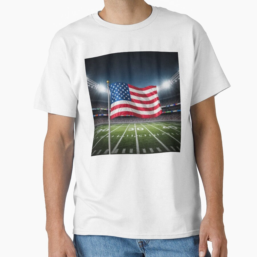 USA Flag 3D Football Design – Supporters USA by artsdesignpro