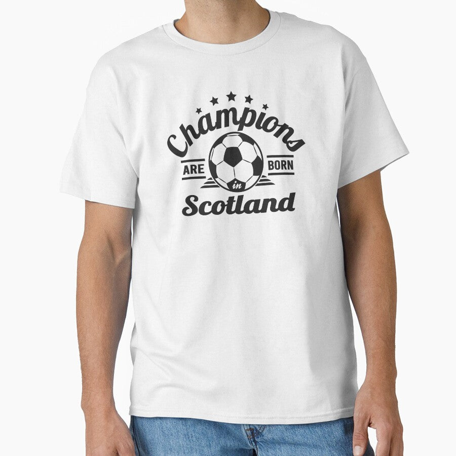 Champions Are Born In Scotland , football fans vintage gift by lamjar-art