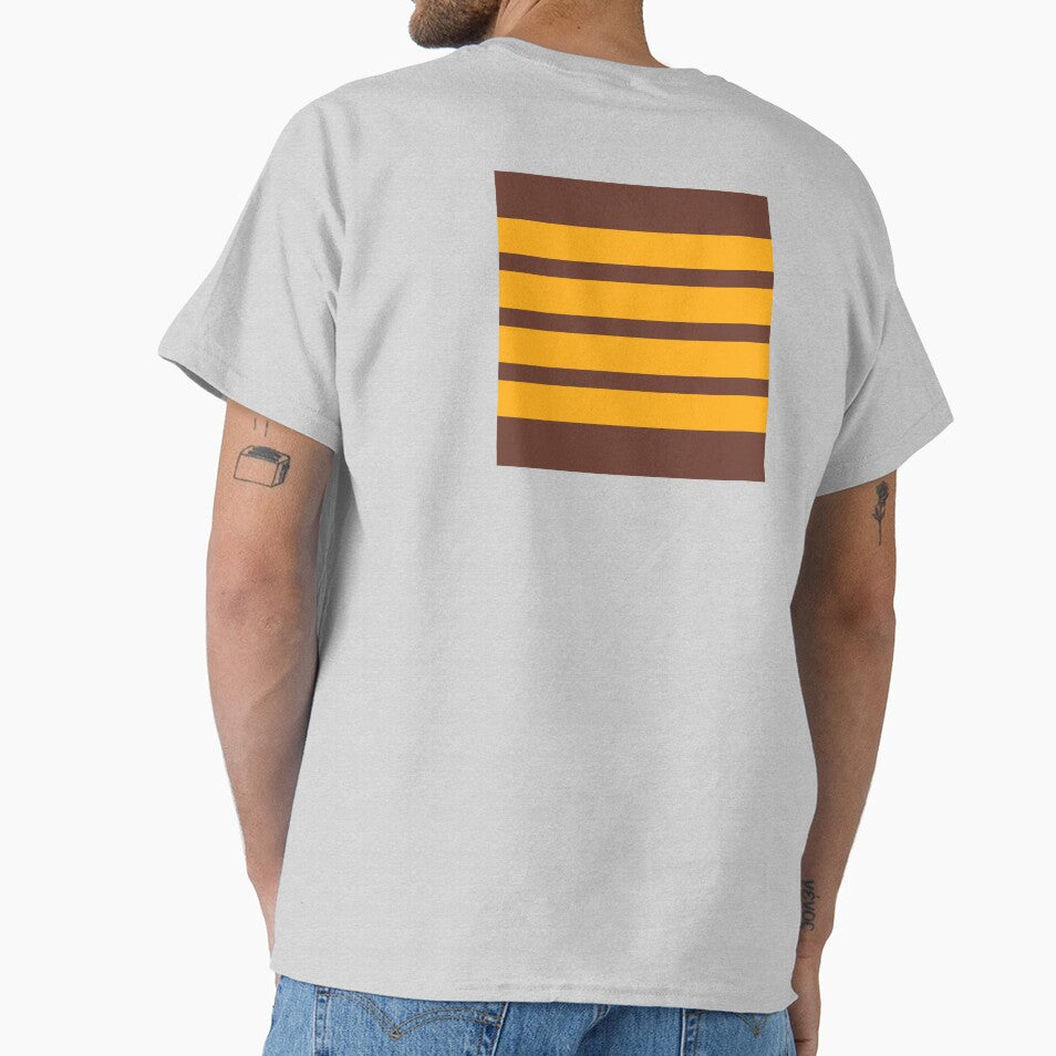 Retro vintage color stripes- yellow on brown by TalBright
