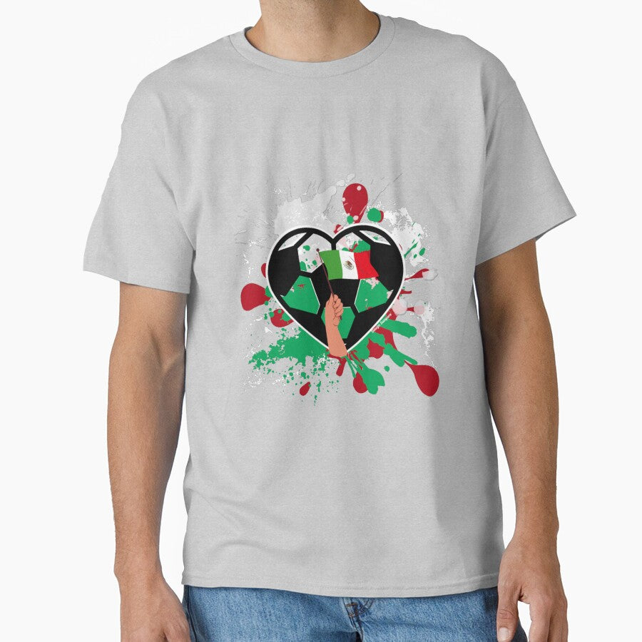 Mexican Flag Pride Soccer Heart by artbyomega