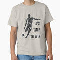 It's Time To Win Soccer Player T-Shirt Football Motivational Gift Grunge Tee by oonproducts