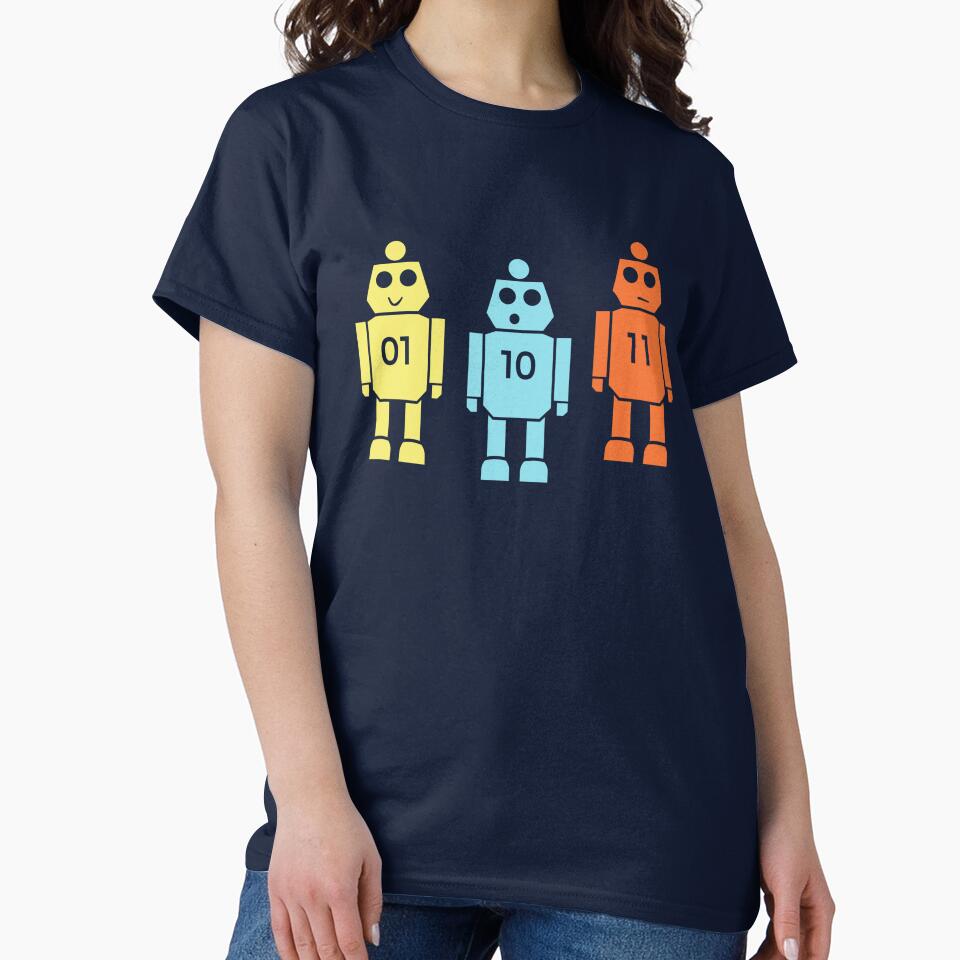 Cute Robots Binary Christian's Shirt Season 50 by TackyTime