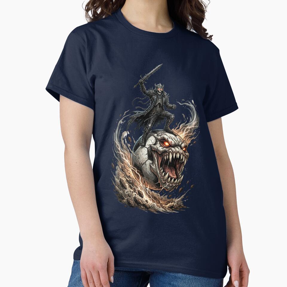 Evil Soccer Monster Skeleton Dark Fantasy Art by M.Store