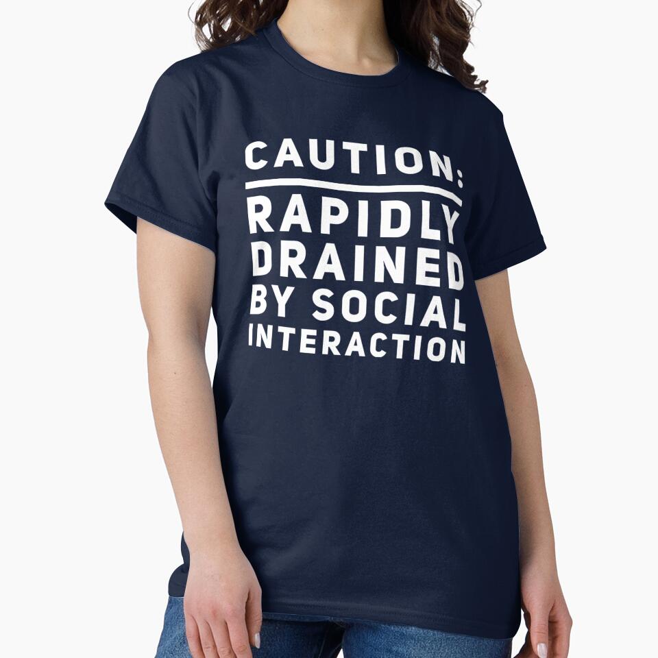 Funny Introvert Caution by champagnemoment
