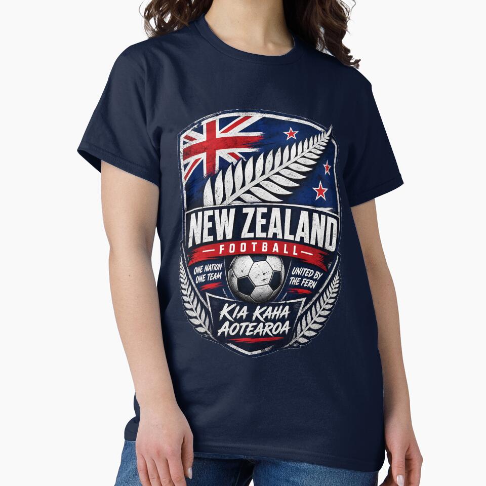 New Zealand Football Emblem, All Whites Soccer Fan Badge, Kiwi Fern Sports Logo Design by Jandedan