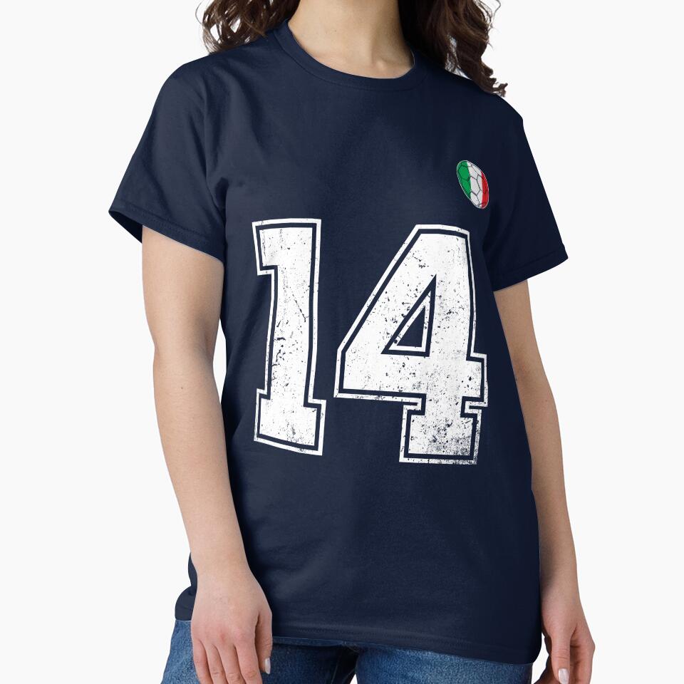 Italy Soccer Number 14 Vintage Sports Fan by RoyesButler