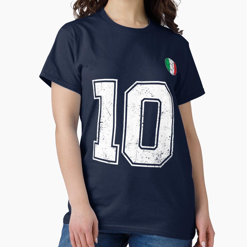 Italy Soccer Number 10 Vintage Sports Fan by RoyesButler
