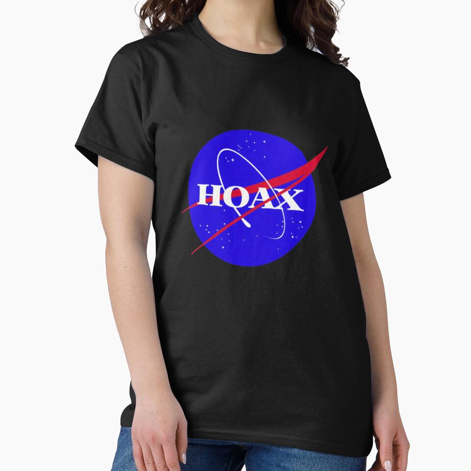NASA Hoax T-Shirt_4044635 by Kat Langworthy