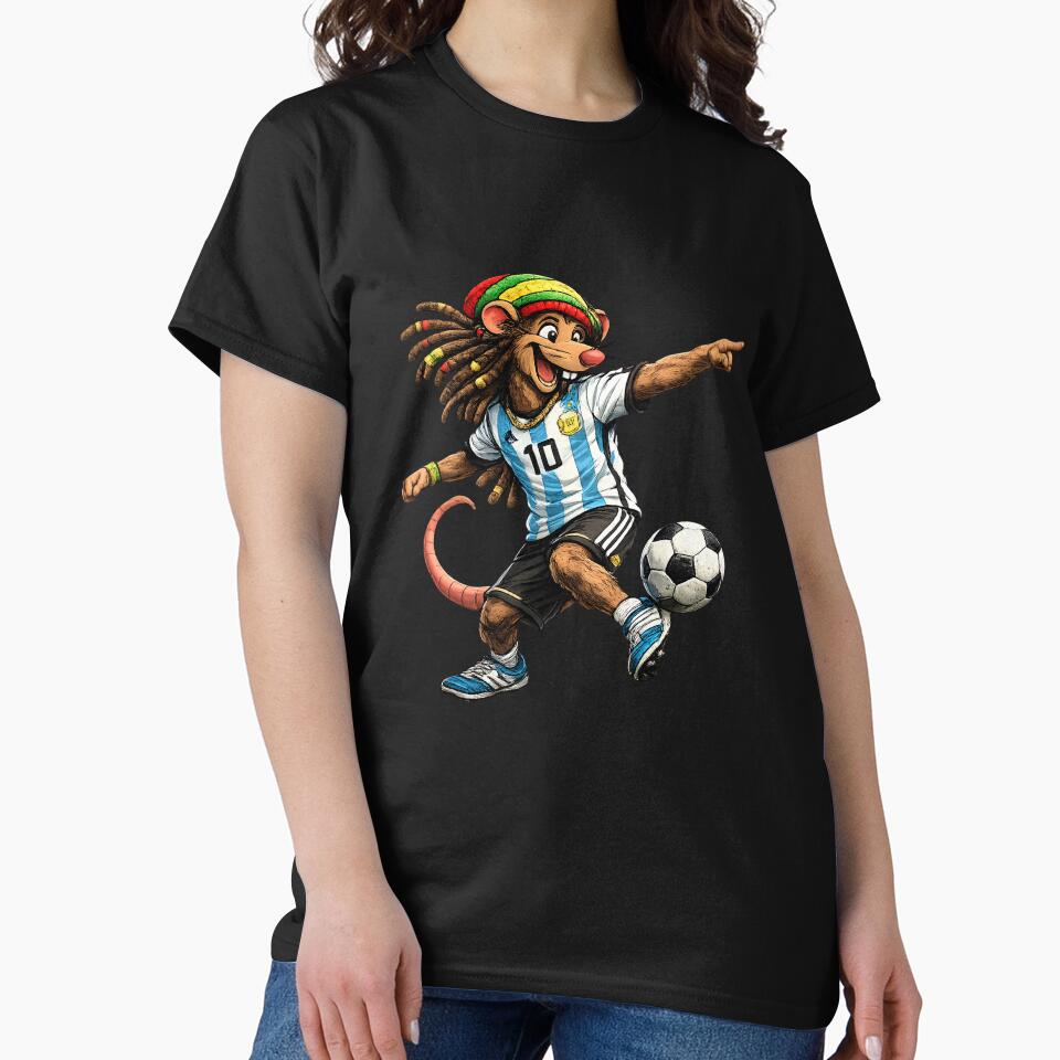 Rastafarian Argentina Football Mouse Number 10 by digitalbob60