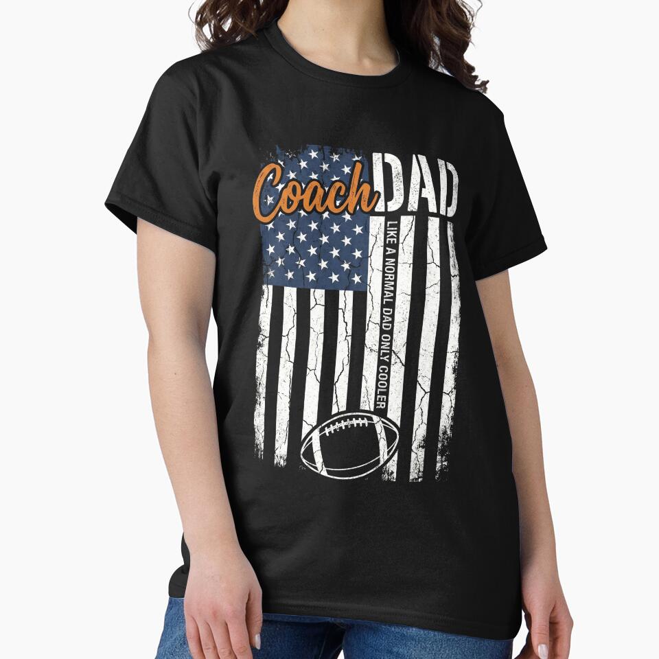 Coach Dad American Flag Cool Father by AdyKurniawan