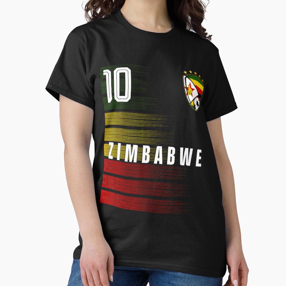 Football Soccer Zimbabwe Flag Zimbabwean Pride Lovers Retro by Mdcazeem