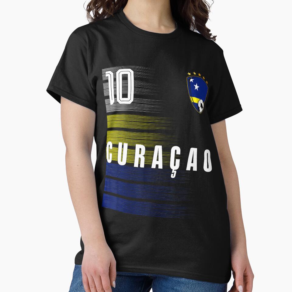 Football Soccer Curacao Flag Curacaoan Pride Lovers Retro by Mdcazeem