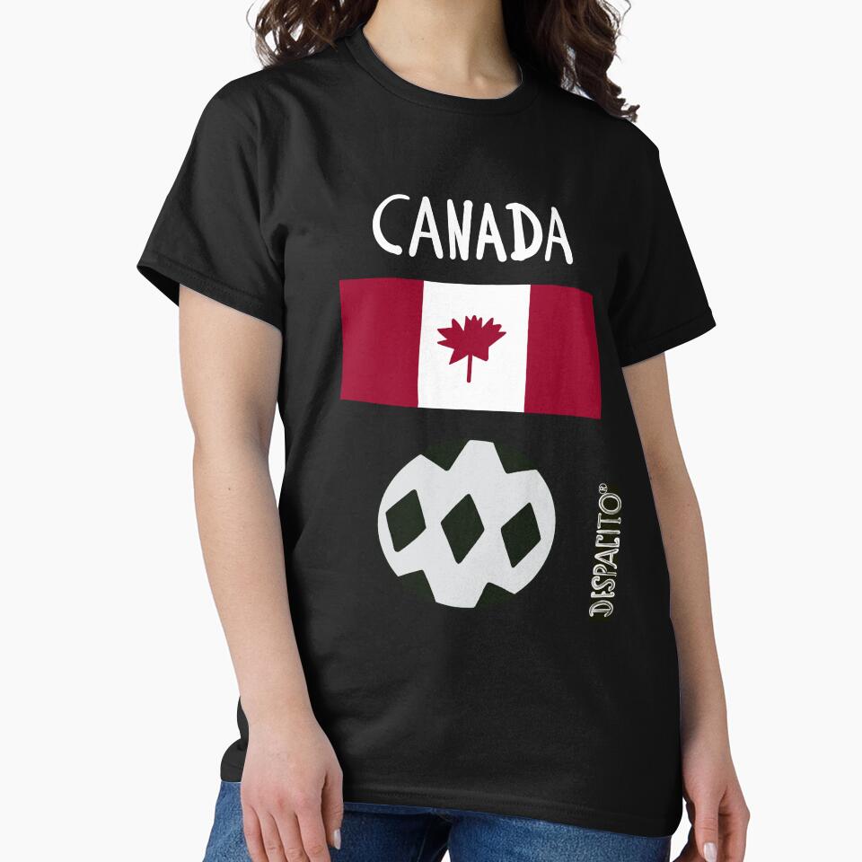 Despacito® Canada Flag Black White Ball Design Text by DespacitoBrand