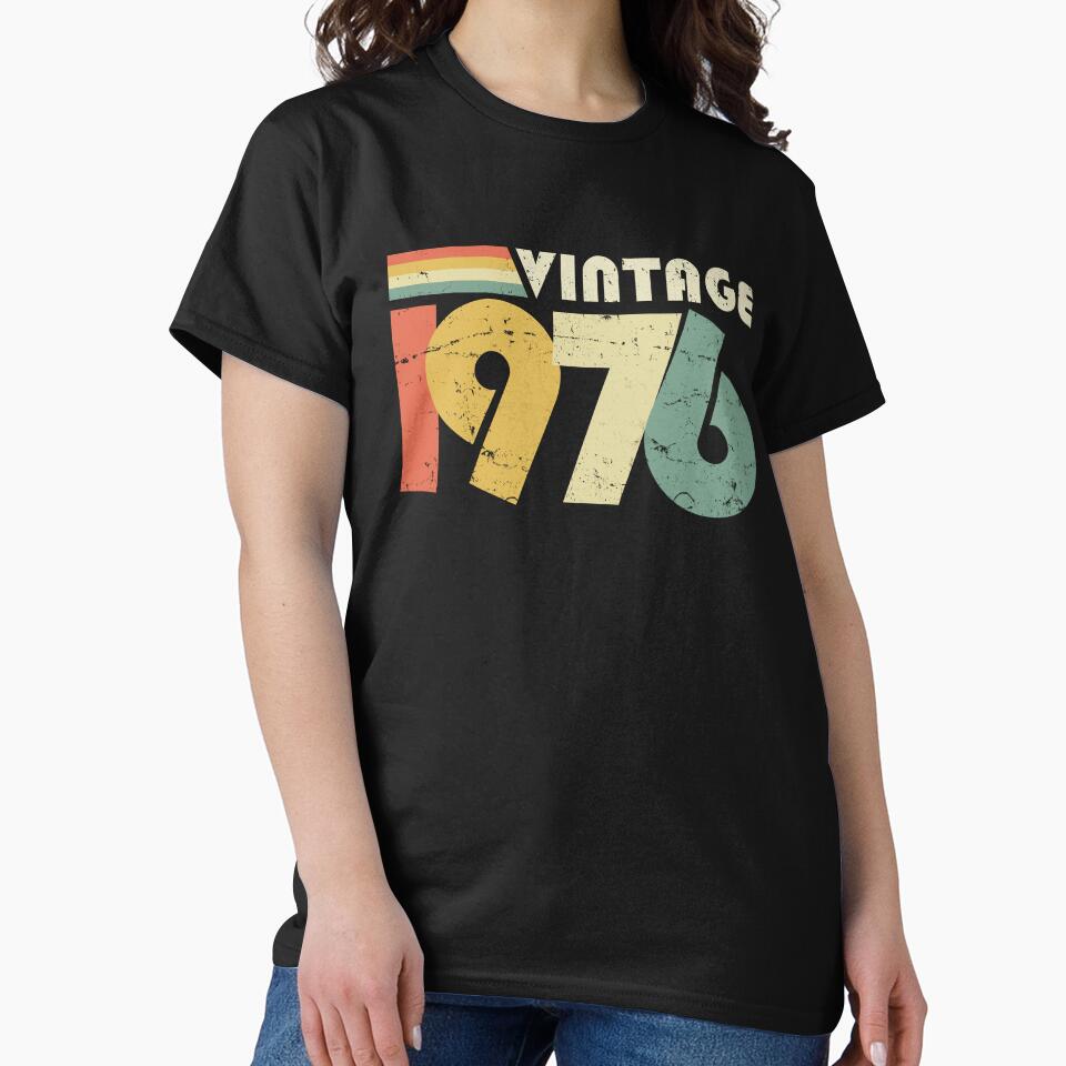 Vintage 1976, 50th Birthday Gift Distressed Design by RicardoTito