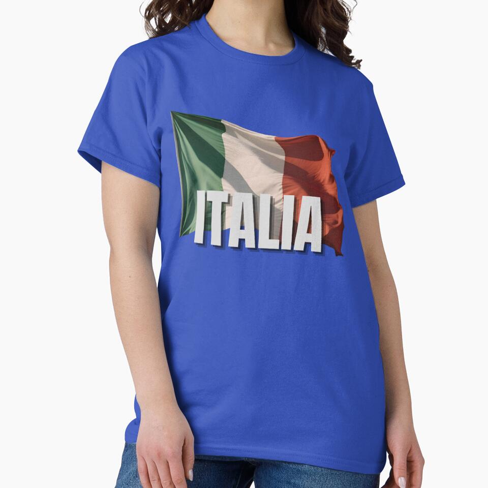 Italia Flag Distressed Vintage Pride Design by RVJdesigns