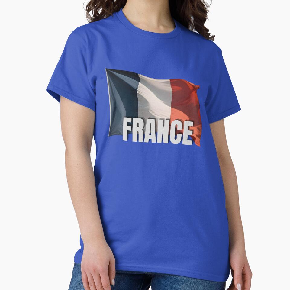 France Flag Text Design - French Tricolour Graphic by RVJdesigns