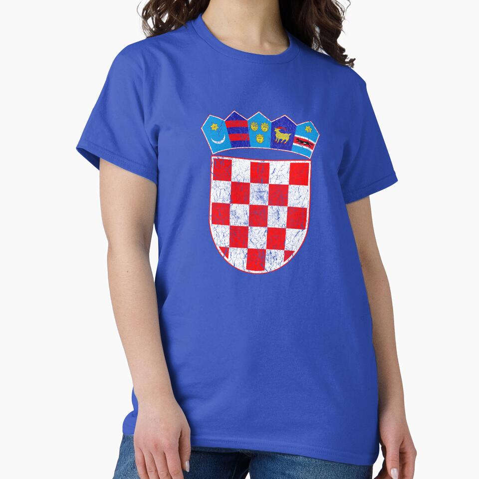 Vintage Croatia Croatian Flag - Hrvatska Sahovnica by vladocar
