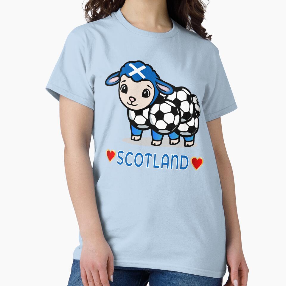 Scotland Sheep Football by minimalartstory