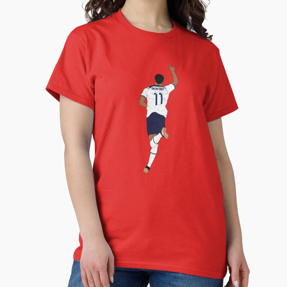 Marcus Rashford 11 England 2022 World Cup Goal Celebration Minimalist by Hevding