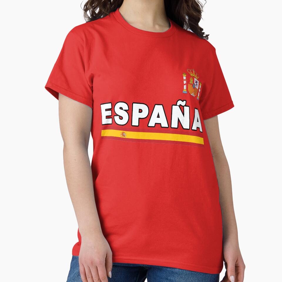 Espana Football Jersey Style Spanish Sport Flag Design by merchhost