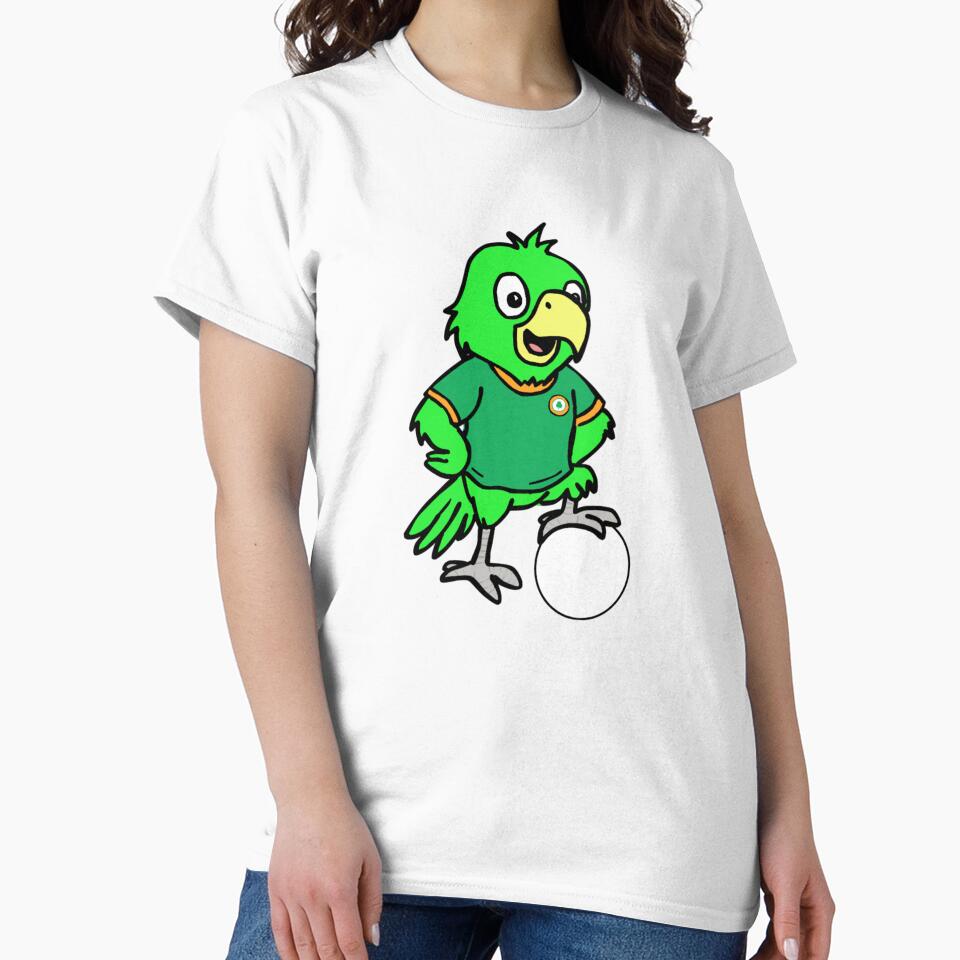 Troy the Parrot – Irish Football Fan Cartoon Design by Melty Shirts