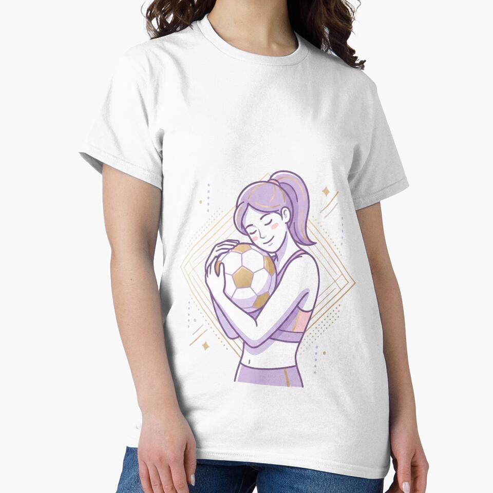 Emotional Soccer Girl Love for Football by Pulpa-grafica