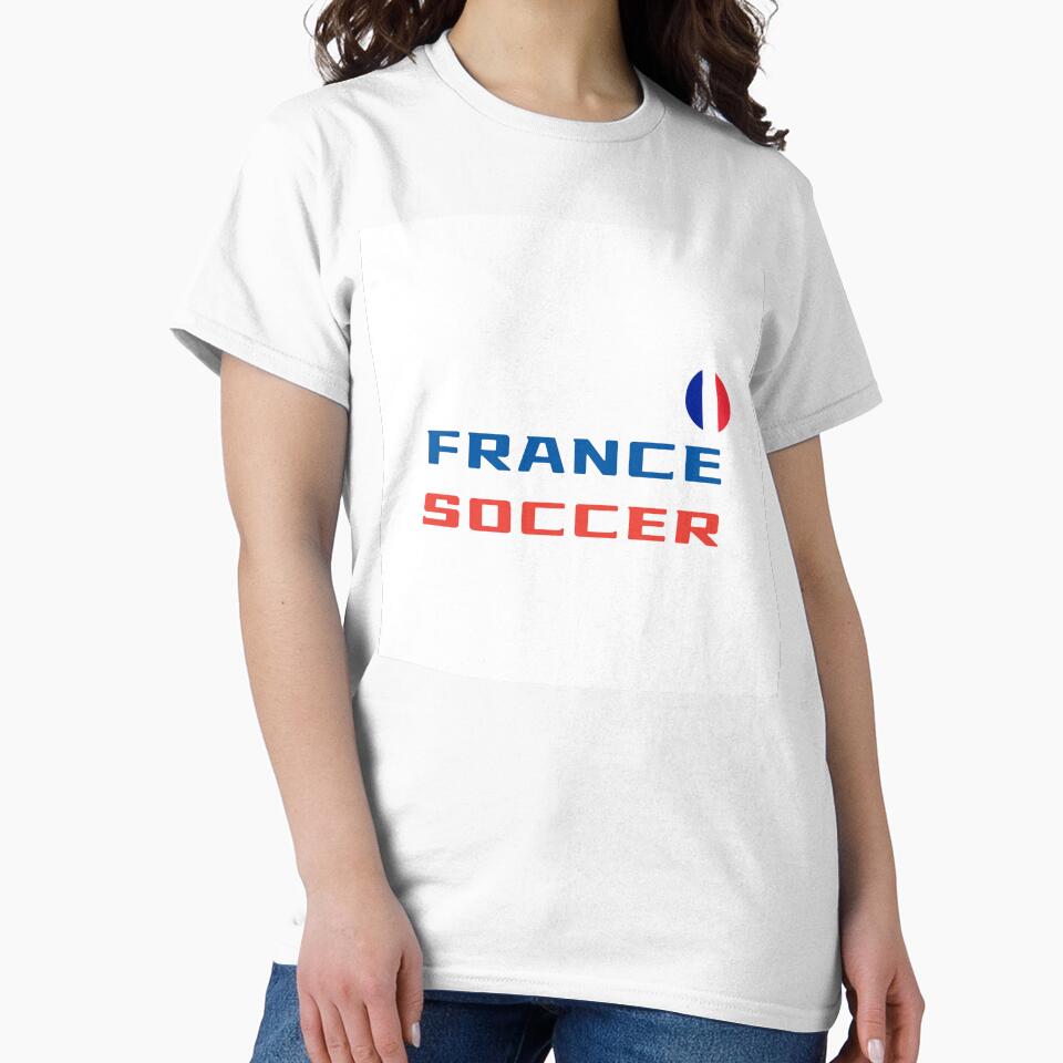 France Soccer T-Shirt with Flag – French Fan Tee | Uncle Jichuan by Uncle-Jichuan