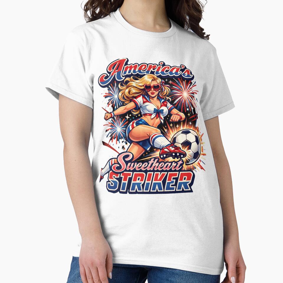 America’s Sweetheart Striker Retro Soccer Shirt by Prime legend