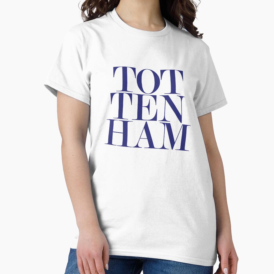 Tottenham London UK Typography Minimalist Patriotic Travel Souvenir by kakarikihill