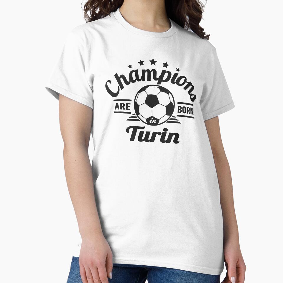 Champions Are Born In Turin , football fans vintage gift by lamjar-art