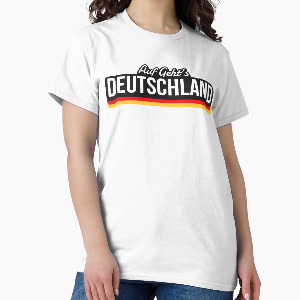 Auf Geht's Deutschland German Football Supporter Typography by nunkioceani